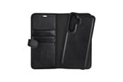 Mobil - Deksel og etui - Buffalo Wallet Case Leather 2-in-1 Black - Samsung S25 FE 5G - 590173