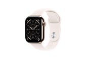 Smartklokke, Smartwatch & Sportsklokke - Apple Watch Series 11 GPS + Cellular 42mm Gold Titanium Case with Light Blush Sport Band - S/M - MF8W4QN/A
