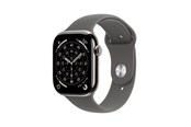 Smartklokke, Smartwatch & Sportsklokke - Apple Watch Series 11 GPS + Cellular 46mm Natural Titanium Case with Stone Grey Sport Band - M/L - MFCX4QN/A
