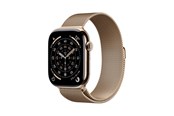 Smartklokke, Smartwatch & Sportsklokke - Apple Watch Series 11 GPS + Cellular 46mm Gold Titanium Case with Gold Milanese Loop - S/M - MFD74QN/A