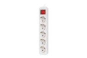 Strømkabel (ekstern) - Lanberg PS1-05F-0300-W - power strip - 2500 Watt - PS1-05F-0300-W