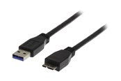 USB - Deltaco USB3-010S - USB cable - Micro-USB Type B to USB Type A - 1 m - USB3-010S