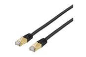 Nettverkskabel - Deltaco LAN CAT 7 - SFTP - Svart - 10m - STP-710S