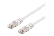 Nettverkskabel - Deltaco patch cable - 3 m - white - Hvit - 3m - SFTP-63VH