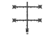 Skjermholder - Deltaco mounting kit - for flat panel - quad tilt swivel rotate 9 kg - black - ARM-0302-B