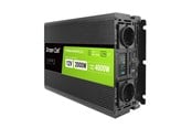 Strømforsyning (PSU) - Green Cell PowerInverter LCD 12V - 12V to 230V | 2000W/4000W | Pure Sine Wave | LCD Display Strømforsyning (PSU) - 2000 Watt - 80 Plus - INVGC12P2000LCD