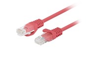 Nettverkskabel - Lanberg patch cable - 1 m - red RAL 3017 - Rød - 1meter - PCU6-20CC-0100-R