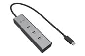 USB-hub - I-Tec - hub - metal 8K video 85W - 5 ports USB-hub - 5 porter - Sølv - C31HUBMETAL8KPDPRO