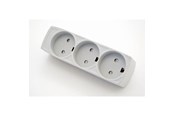 Switch - Thorkild Larsen Three Socket Grey W/E F-8531191 - F-8531191