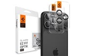 Mobil - Beskyttelsesglass - Spigen Glass tR EZ Fit Optik Pro 2 Pack - gray - iPhone 17/16/15/14 Pro / 17/16/15/14 Pro Max - AGL10125