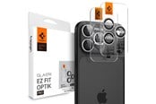Mobil - Deksel og etui - Spigen Glass tR EZ Fit Optik Pro 2 Pack - silver - iPhone 17/16/15/14 Pro / 17/16/15/14 Pro Max - AGL10124