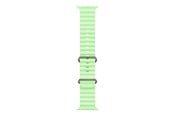Smartklokke - Tilbehør - Apple 49mm Neon Green Ocean Band - Natural Titanium Finish - MGCF4ZM/A