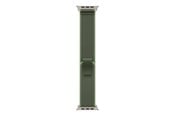 Smartklokke - Tilbehør - Apple 49mm Green/Neon Trail Loop - S/M - Natural Titanium Finish - MFT44ZM/A