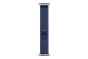 Smartklokke - Tilbehør - Apple 49mm Blue/Bright Blue Trail Loop - M/L - Natural Titanium Finish - MFT74ZM/A