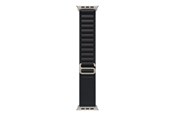 Smartklokke - Tilbehør - Apple 49mm Black Alpine Loop - Medium - Natural Titanium Finish - MFTF4ZM/A