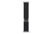 Smartklokke - Tilbehør - Apple 49mm Black Alpine Loop - Large - Natural Titanium Finish - MFTG4ZM/A