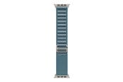 Smartklokke - Tilbehør - Apple 49mm Light Blue Alpine Loop - Small - Natural Titanium Finish - MFTH4ZM/A