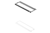 Kabinett-tilbehør - Havn HS 420 Fan Brackets for 360mm Radiator - White - HVN-AS-HS420-05-36A