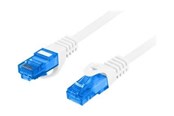 Nettverkskabel - Lanberg patch cable - 3 m - white RAL 9010 - Hvit - 3m - PCF6A-10CC-0300-W