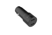 Mobil - Adaptere og ladere - FIXED Super Fast Dual USB-C Car Charger 65W Black - FIXCC65-CC-BK