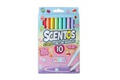 Kreative leker - Scentos FINE LINE MARKERS PASTEL 10 PCS - 2620111