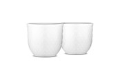 Kjøkkentilbehør - Lyngby Porcelæn - Rhombe White Egg Cup 5 cm  - Set of 2 - 201215