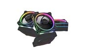 Kabinettvifte - ASUS Prime MR120 Fan ARGB Black 3in1 - Svart med RGB LED-lys - 90DA00I0-B09020