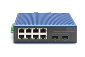 Switch/splitter - DIGITUS DN-651146 - switch - industrial - 8 ports - DN-651146