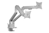 Skjermholder - ICY BOX mounting kit - adjustable arm - for 2 flat panels - silver/grey - IB-MS524-T