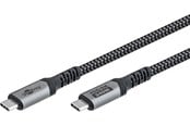 USB - Pro USB-C <-> USB-C - 1.5m - 240 Watt Power Delivery - USB 4.0 / Thunderbolt 4 - Svart - PUSB4-40-AC-SBG-1.5M