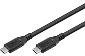 USB - Pro USB-C <-> USB-C - 0.5m - 240 Watt Power Delivery - USB 4.0 / Thunderbolt 4 - Svart - PUSB4-40-AC-B-0.5M