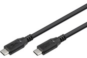 USB - Pro USB-C <-> USB-C - 1.8m - 240 Watt Power Delivery - USB 4.0 / Thunderbolt 4 - Svart - PUSB4-40-AC-B-1.8M