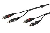Lydkabel - Vivanco Audio Cable 2xRCA Male 2.5m Black - 4008928460131