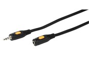 Lydkabel - Vivanco Audio Cable 1x3.5mm Male/Fem. 2.5m Black - 4008928460568