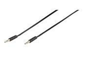 Lydkabel - Vivanco Audio Cable 1x3.5mm Flat 1.5m Black - 4008928461336