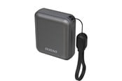 Nødlader - Dudao K22+ Ultra-Compact Power Bank 10000mAh 22.5W USB-C with Pendant/Cable - Grey Nødlader - Grey - 10000 mAh - 6976625333912