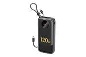 Nødlader - Dudao K13Pro Powerbank with Built-in Cable Nødlader - Svart - 20000 mAh - 6977196682355