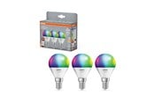 Smarthus - Osram SMART+ frosted mini-ball 470lm 4.9W/RGBW (40W) frosted E14 3-pack - 4099854529887
