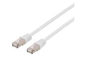 Nettverkskabel - Deltaco patch cable - 5 m - white - Hvit - 5m - STP-65VAU