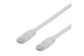 Nettverkskabel - Deltaco TP-65VAU - patch cable - 5 m - white - Hvit - 5m - TP-65VAU