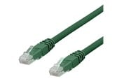 Nettverkskabel - Deltaco TP-60GAU - patch cable - 50 cm - green - Grønn - 0.5m - TP-60GAU