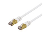 Nettverkskabel - Deltaco patch cable - 30 cm - white - Hvit - 0.3 meter - SFTP-603VAH