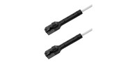 Nettverkskabel - Deltaco Flex-Boot patch cable - 30 cm - white - Hvit - 0.3 meter - 102070-003