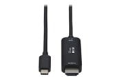 Skjermkabel - Eaton Tripp Lite Series USB C to HDMI Adapter Cable 4K 60Hz HDR HDCP 2.2 DP 1.4 Alt Mode Black 3ft - U444-003-HDR4BE