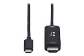 Skjermkabel - Eaton Tripp Lite Series USB C to HDMI Adapter Cable 4K 60Hz HDR HDCP 2.2 DP 1.4 Alt Mode Black 6ft - U444-006-HDR4BE