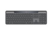 Tastatur - Logitech K980 Signature Slim Solar+ for Business - Tastatur - Nordisk - Grå - 920-013777