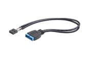 USB - Gembird Cablexpert CC-U3U2-01 - USB internal cable - 19 pin USB 3.0 header to 9 pin USB header - 30 cm - CC-U3U2-01