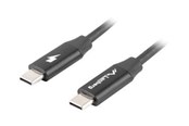 USB - Lanberg - USB-C cable - 24 pin USB-C to 24 pin USB-C - 1.8 m - CA-CMCM-40CU-0018-BK