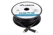 Skjermkabel - Lanberg HDMI cable with Ethernet - 80 m - CA-HDMI-30FB-0800-BK