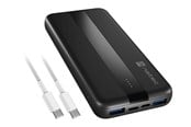 Nødlader - Natec TREVI SLIM Q Nødlader - Svart - 10000 mAh - NPB-2294
